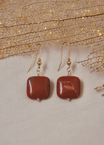 Red jasper earrings