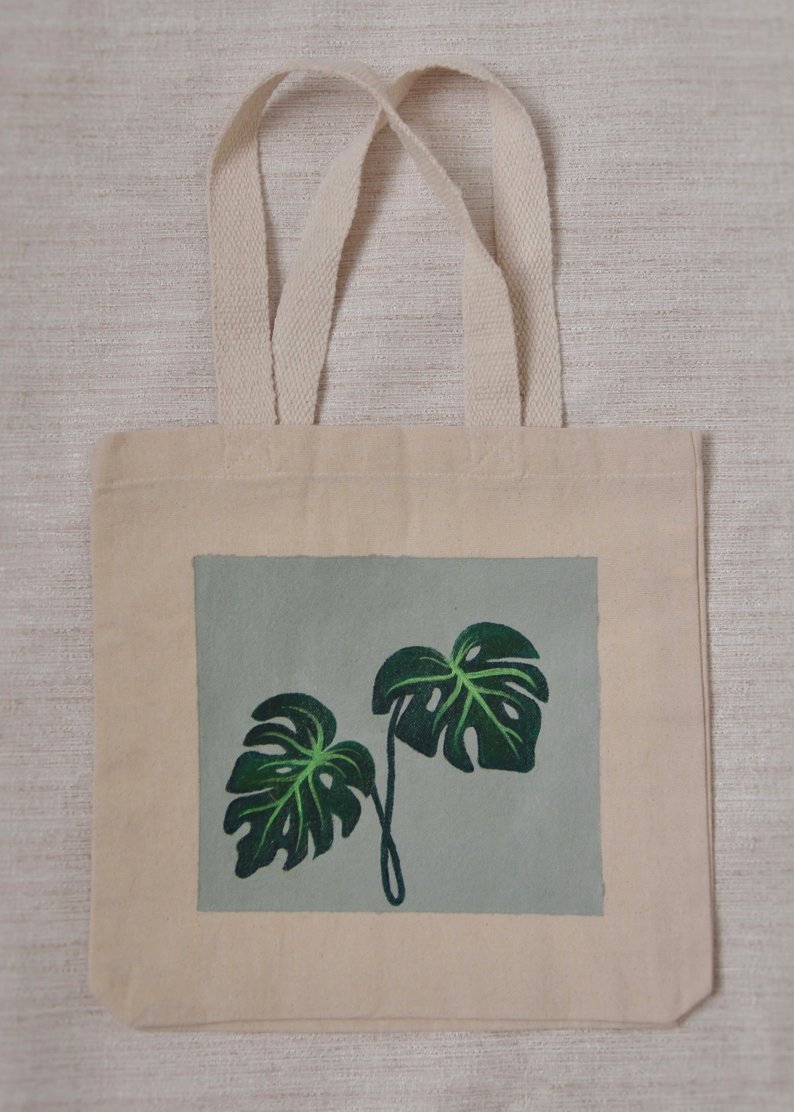 Monstera mini tote