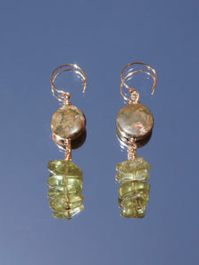 Jasper garnet earrings