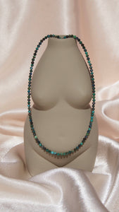 Mini chrysocolla choker